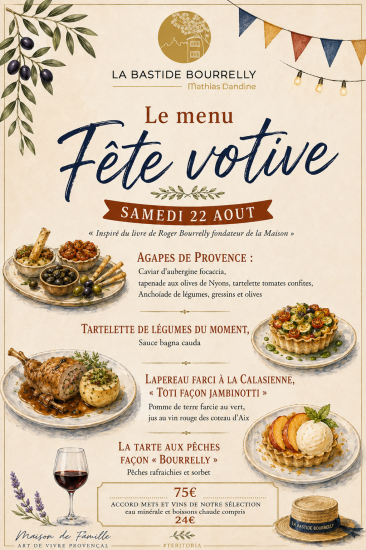 Menu Fête votive Calas
