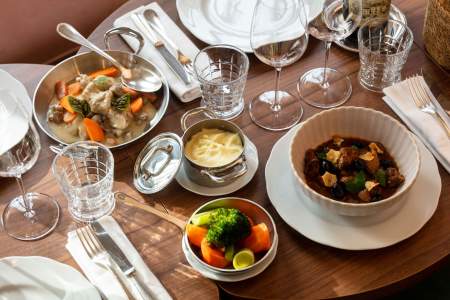 Mathias Dandine in his garden