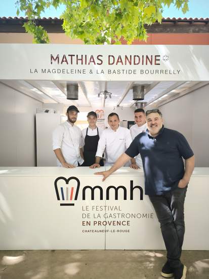 Mathias Dandine chef 1 étoile près d'aix en provence